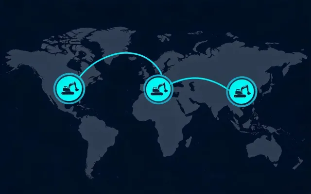 Sunward regional parts hub and application center map illustration